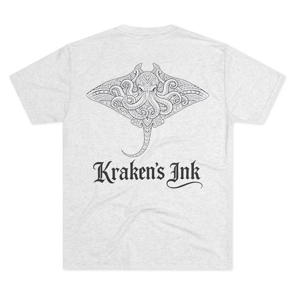 Kraken's Ink Devil Ray Tri-Blend Crew Tee