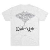 Kraken's Ink Devil Ray Tri-Blend Crew Tee