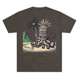 Kraken's Ink Tiki Island Unisex Tri-Blend Crew Tee