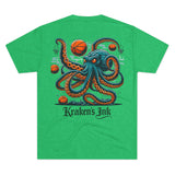 Kraken's Ink Hoops Tri-Blend Crew Tee