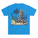 Kraken's Ink Tiki Island Unisex Tri-Blend Crew Tee