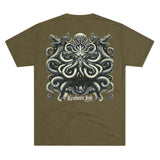 Kraken's Ink Dragon Swirl Unisex Tri-Blend Crew Tee