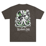 Kraken's Ink Clover Unisex Tri-Blend Crew Tee