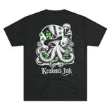 Kraken's Ink Clover Unisex Tri-Blend Crew Tee