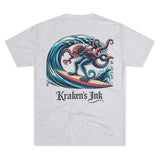 Kraken's Ink Surf Style Unisex Tri-Blend Crew Tee