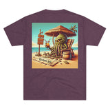 Kraken's Ink Beach Livin' Unisex Tri-Blend Crew Tee