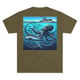Kraken's Ink Below Unisex Tri-Blend Crew Tee