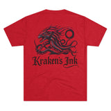 Kraken's Ink Dragon Unisex Tri-Blend Crew Tee