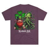 Kraken's Ink Leprechaun Unisex Tri-Blend Crew Tee
