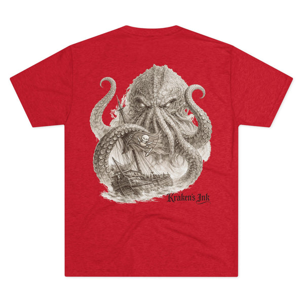 Kraken's Ink Bucs Ship Tri-Blend Crew Tee