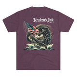 Kraken's Ink Fly the Flag Unisex Tri-Blend Crew Tee