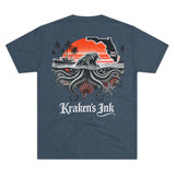 Kraken's Ink FL Waters Unisex Tri-Blend Crew Tee