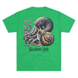 Kraken's Ink The Kraken & The Snail Unisex Tri-Blend Crew Tee
