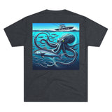 Kraken's Ink Below Unisex Tri-Blend Crew Tee