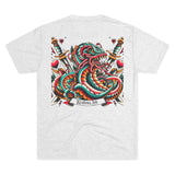 Kraken's Ink American Traditional Unisex Tri-Blend Crew Tee