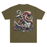 Kraken's Ink Anchor Love Unisex Tri-Blend Tee