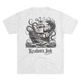 Kraken's Ink Clipper Ship Unisex Tri-Blend Crew Tee