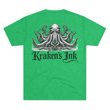 Kraken's Ink Portrait Unisex Tri-Blend Crew Tee