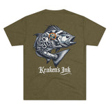 Kraken's Ink FL Redfish Unisex Tri-Blend Crew Tee