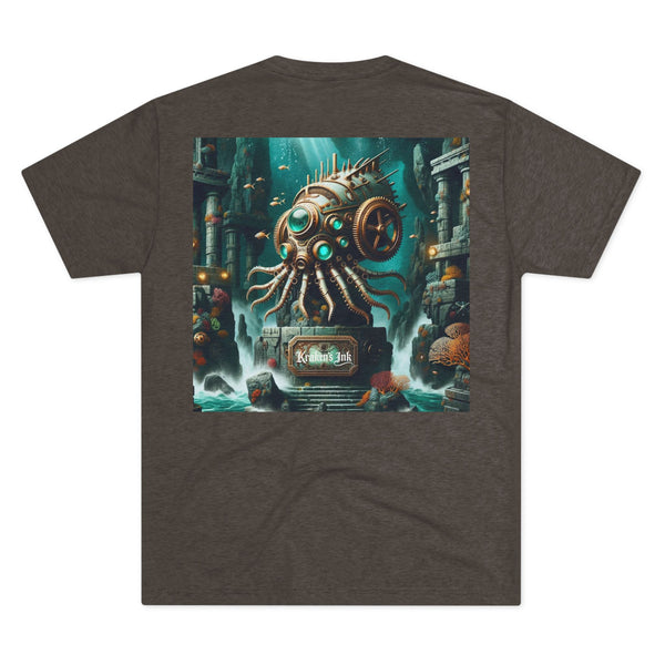 Kraken's Ink Steampunk Tri-Blend Crew Tee
