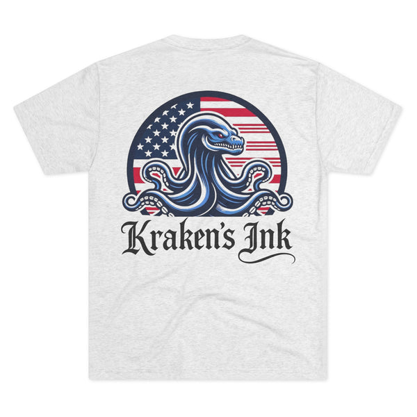 Kraken's Ink Murica Unisex Tri-Blend Crew Tee