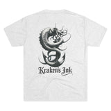 Kraken's Ink Anchor Ride Unisex Tri-Blend Crew Tee