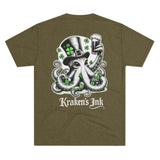 Kraken's Ink Clover Unisex Tri-Blend Crew Tee