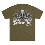 Kraken's Ink Portrait Unisex Tri-Blend Crew Tee