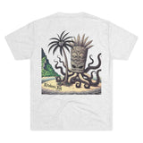 Kraken's Ink Tiki Island Unisex Tri-Blend Crew Tee