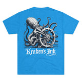 Kraken's Ink Ship Wheel Unisex T-Shirt