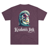 Kraken's Ink Surfing USA Unisex Tri-Blend Crew Tee