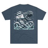 Kraken's Ink Ship Attack Unisex Tri-Blend Crew Tee