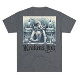 Kraken's Ink Underwater Bar Unisex Tri-Blend Crew Tee