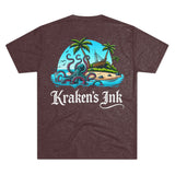 Kraken's Ink Island Livin' Unisex Tri-Blend Crew Tee