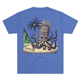 Kraken's Ink Tiki Island Unisex Tri-Blend Crew Tee