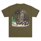 Kraken's Ink Tiki Island Unisex Tri-Blend Crew Tee