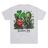 Kraken's Ink Leprechaun Unisex Tri-Blend Crew Tee