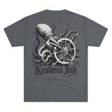 Kraken's Ink Ship Wheel Unisex T-Shirt