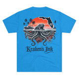 Kraken's Ink FL Waters Unisex Tri-Blend Crew Tee