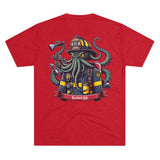 Kraken's Ink Firefighter Unisex Tri-Blend Crew Tee