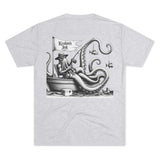 Kraken's Ink Just Fishing Unisex Tri-Blend Crew Tee