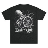 Kraken's Ink Ship Wheel Unisex T-Shirt