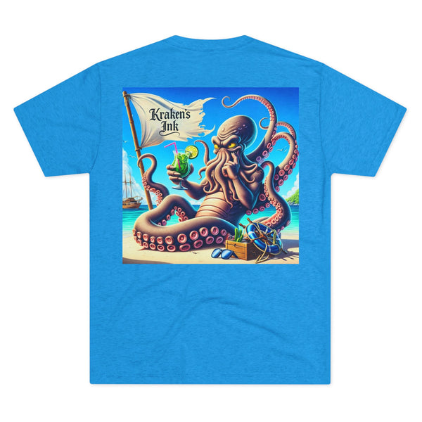 Kraken's Ink Claim This Spot Unisex Tri-Blend Crew Tee