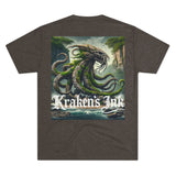 Kraken's Ink Rock Monster Unisex Tri-Blend Crew Tee