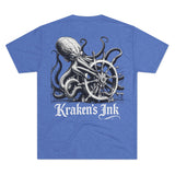 Kraken's Ink Ship Wheel Unisex T-Shirt