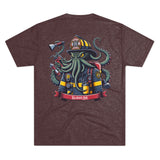 Kraken's Ink Firefighter Unisex Tri-Blend Crew Tee