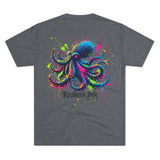 Kraken's Ink Paintball Splatter Unisex Tri-Blend Crew Tee