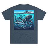 Kraken's Ink Below Unisex Tri-Blend Crew Tee
