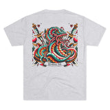 Kraken's Ink American Traditional Unisex Tri-Blend Crew Tee