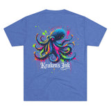 Kraken's Ink Paintball Splatter Unisex Tri-Blend Crew Tee